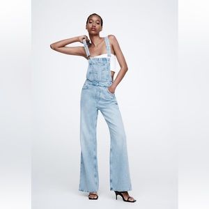 Zara denim overalls